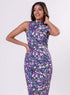 Printed Mixed Shift Dress